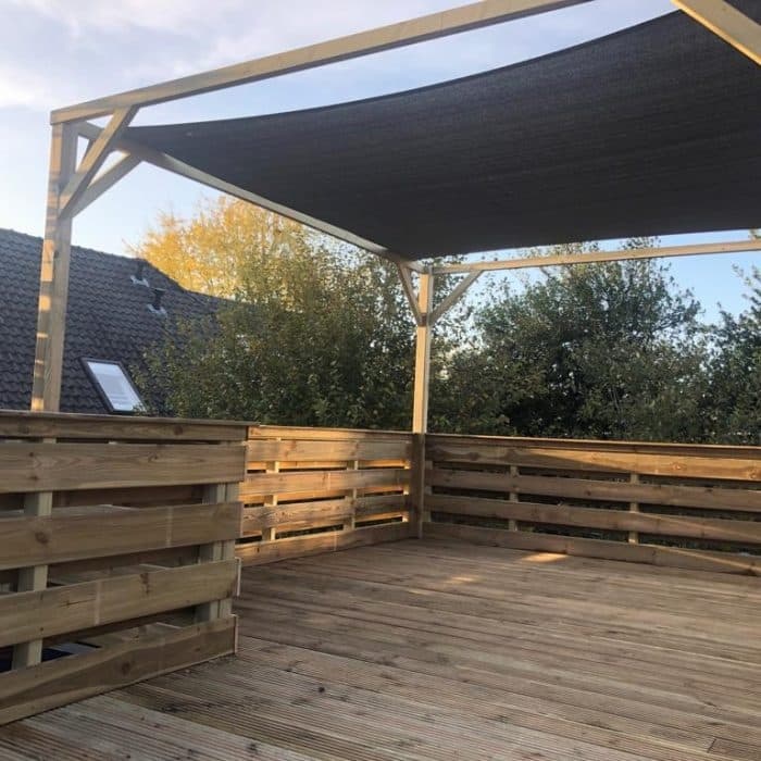 Mooie zitplaats gemaakt door Twente Schuttingen