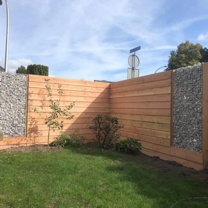 Mooie horizontale schutting van Twente Schuttingen